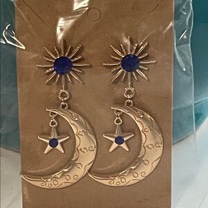 Sun, Moon & Stars Earrings-NEW